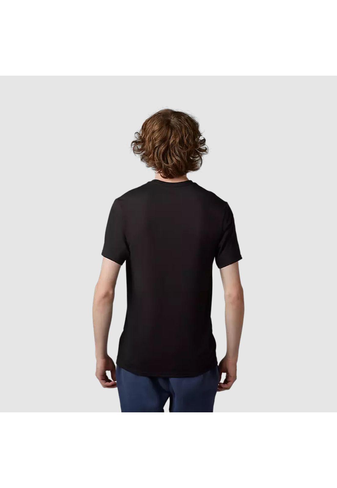 Polera Lifestyle Shield Negro Fox-2