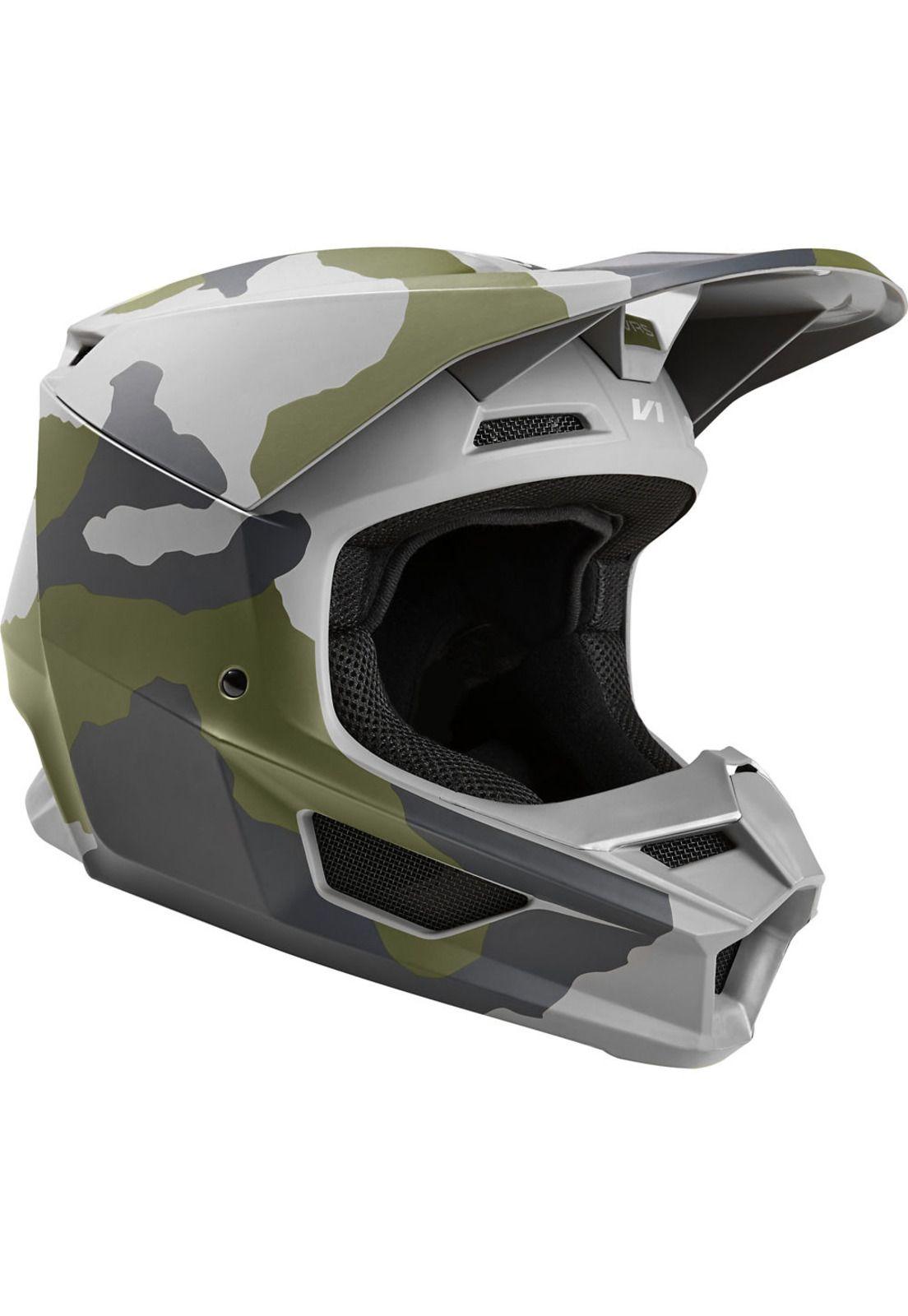 Casco Moto Niño V1 Przm Camo Fox-0