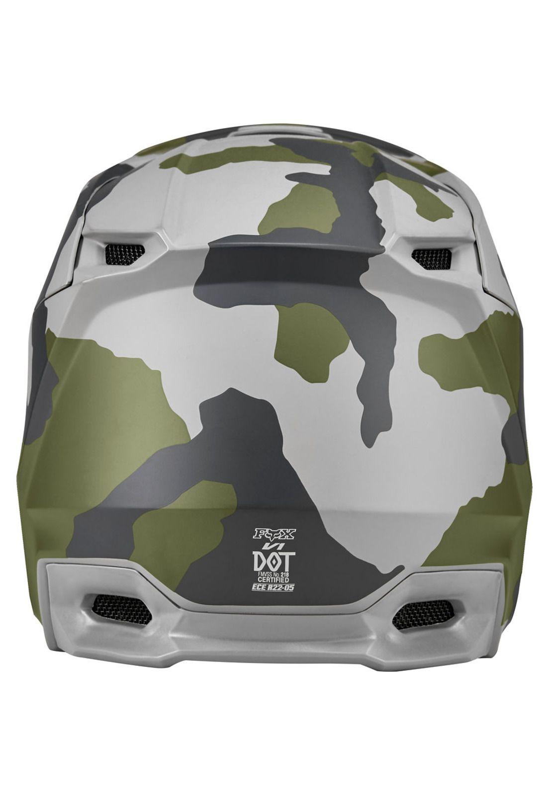 Casco Moto Niño V1 Przm Camo Fox-3