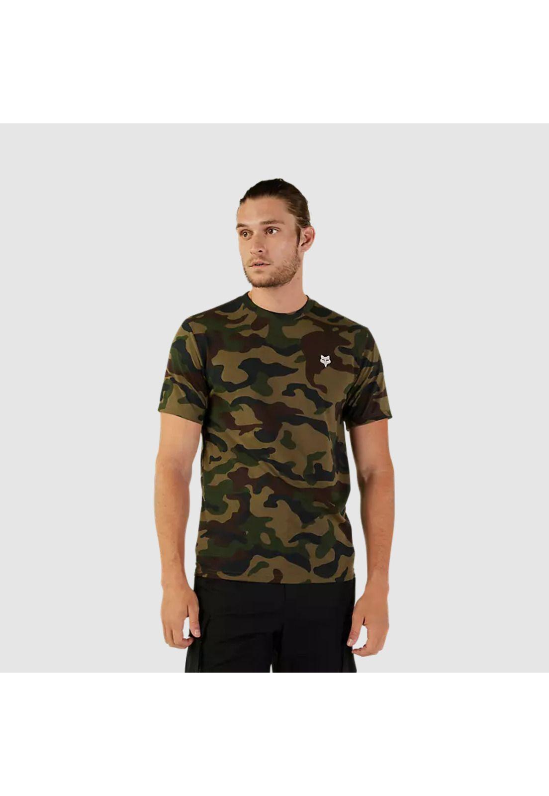 Polera Lifestyle Fox Head Camo Verde Fox-0