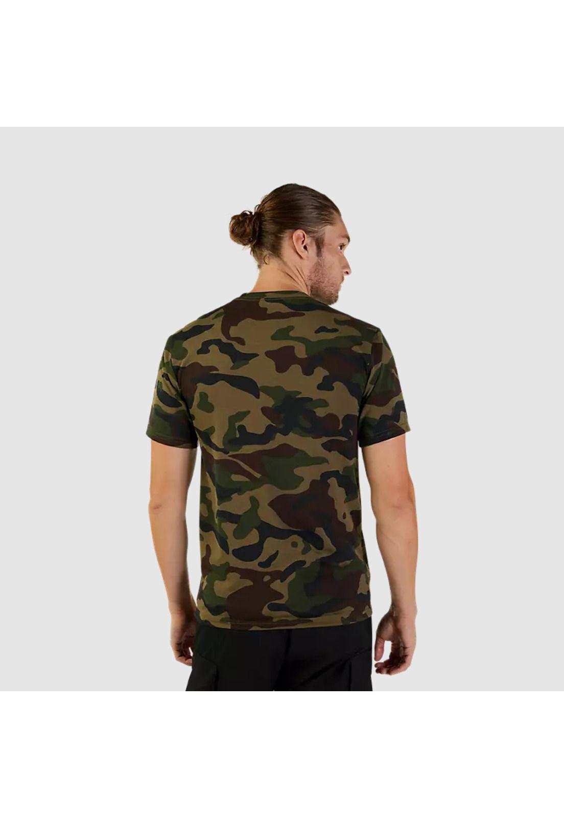 Polera Lifestyle Fox Head Camo Verde Fox-1