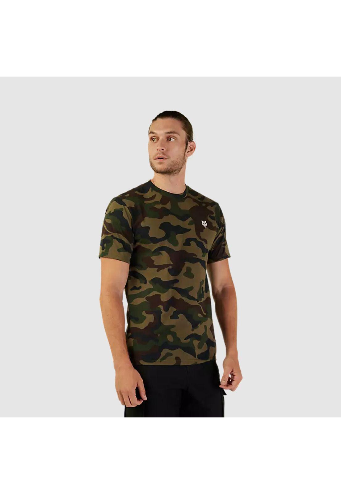 Polera Lifestyle Fox Head Camo Verde Fox-2