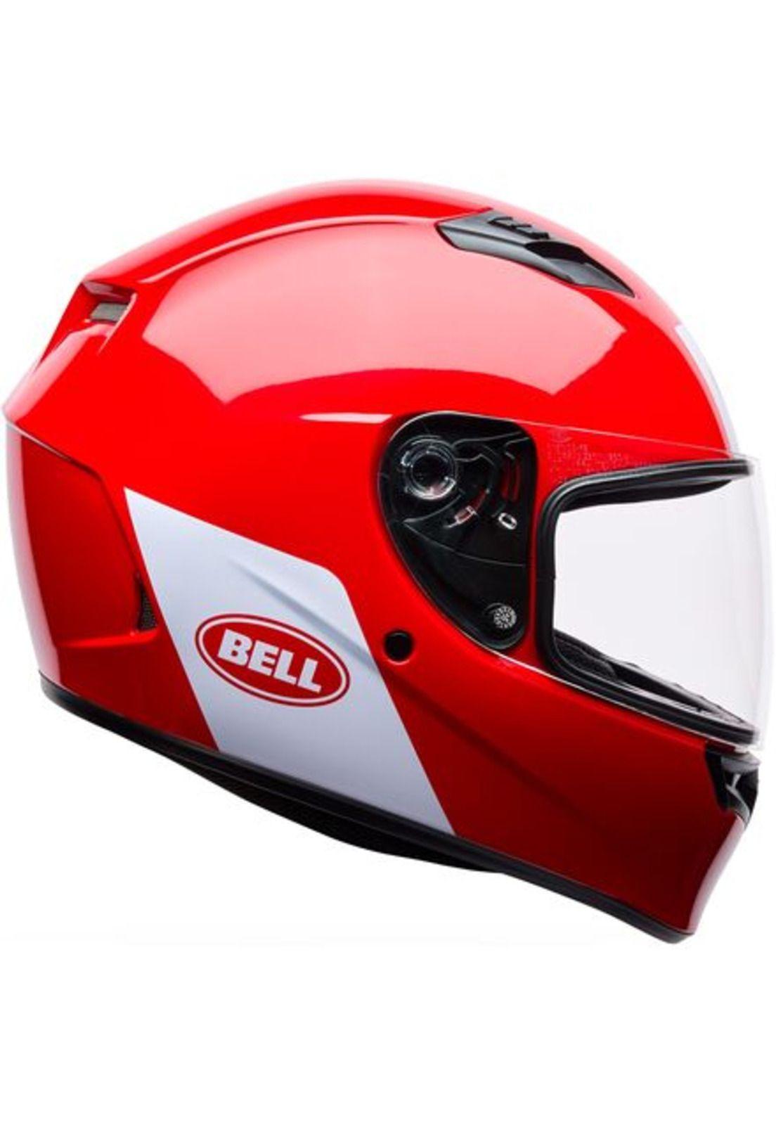 Casco Moto Calle Qualifier Rojo Bell-0