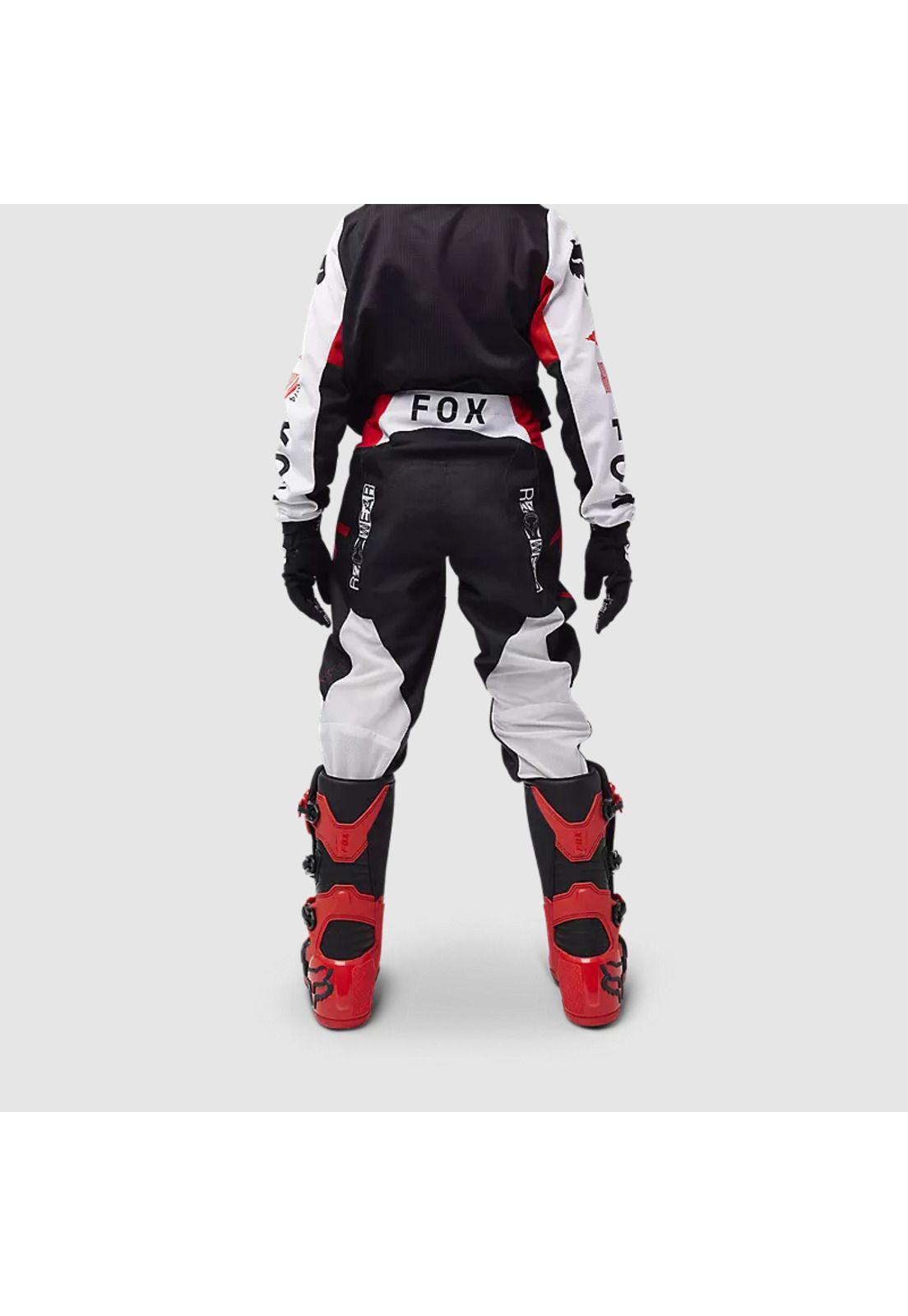 Pantalon Moto Niño 180 Race Spec Rojo Fox-3