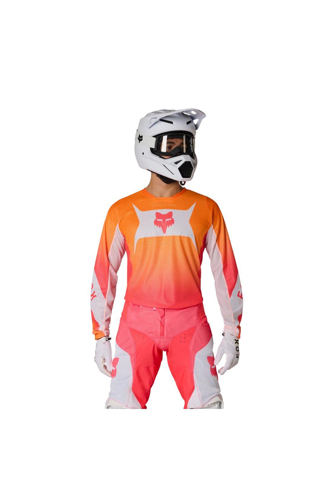 Polera Moto 180 Air Taper Naranjo Fox-2