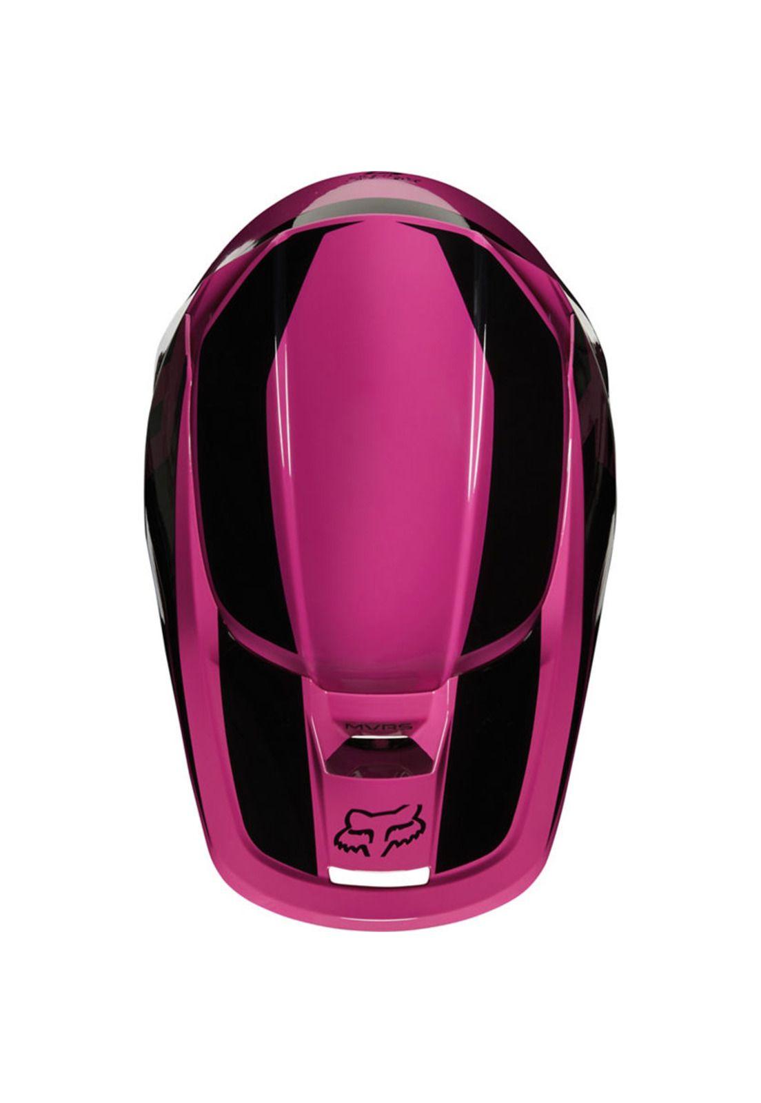 Visera Moto Niño V1 Prix Rosado Fox-1