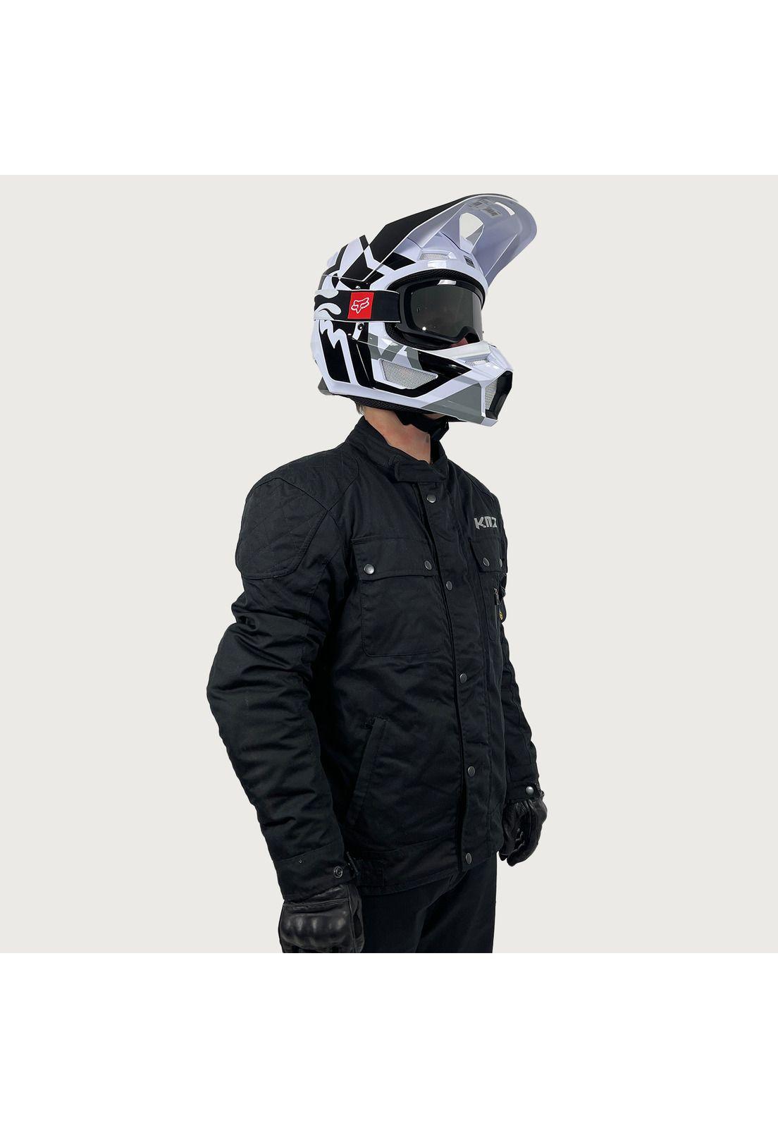 Chaqueta Moto Calle Wax Negro KMZ-1