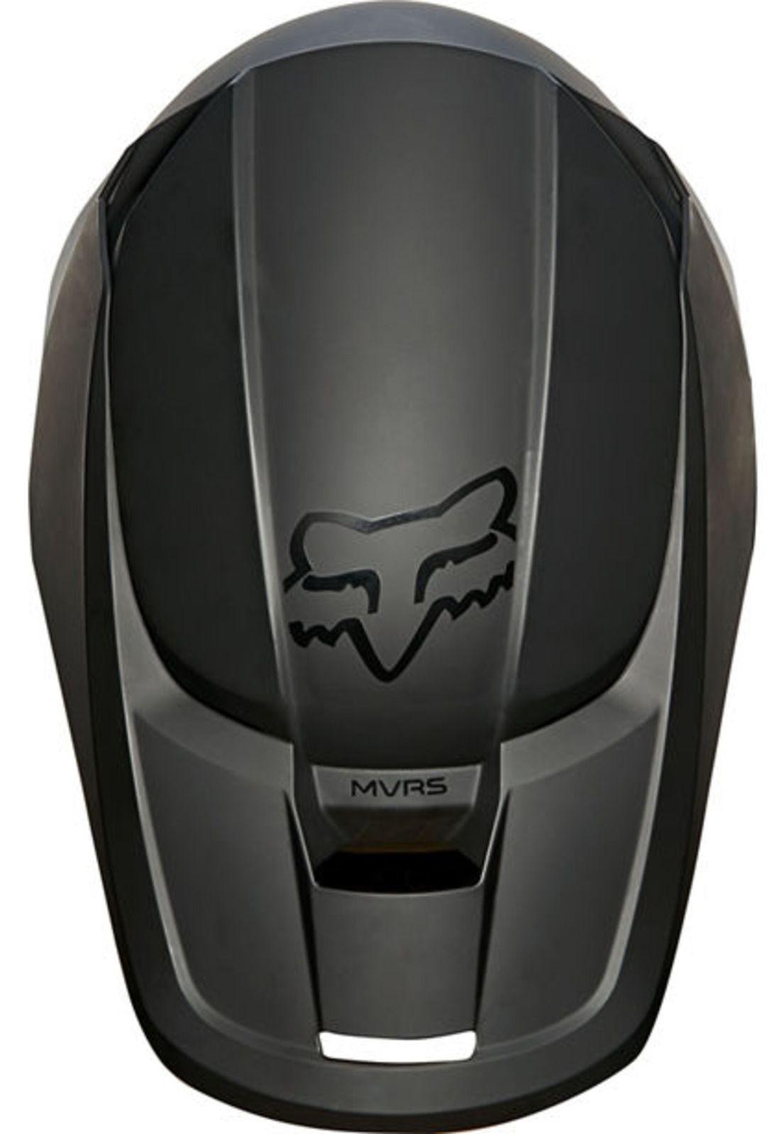 Casco Moto V1 Matte Black Negro Fox-2