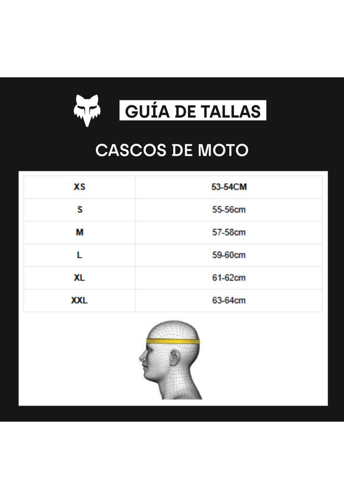 Casco Moto V1 Matte Black Negro Fox-5