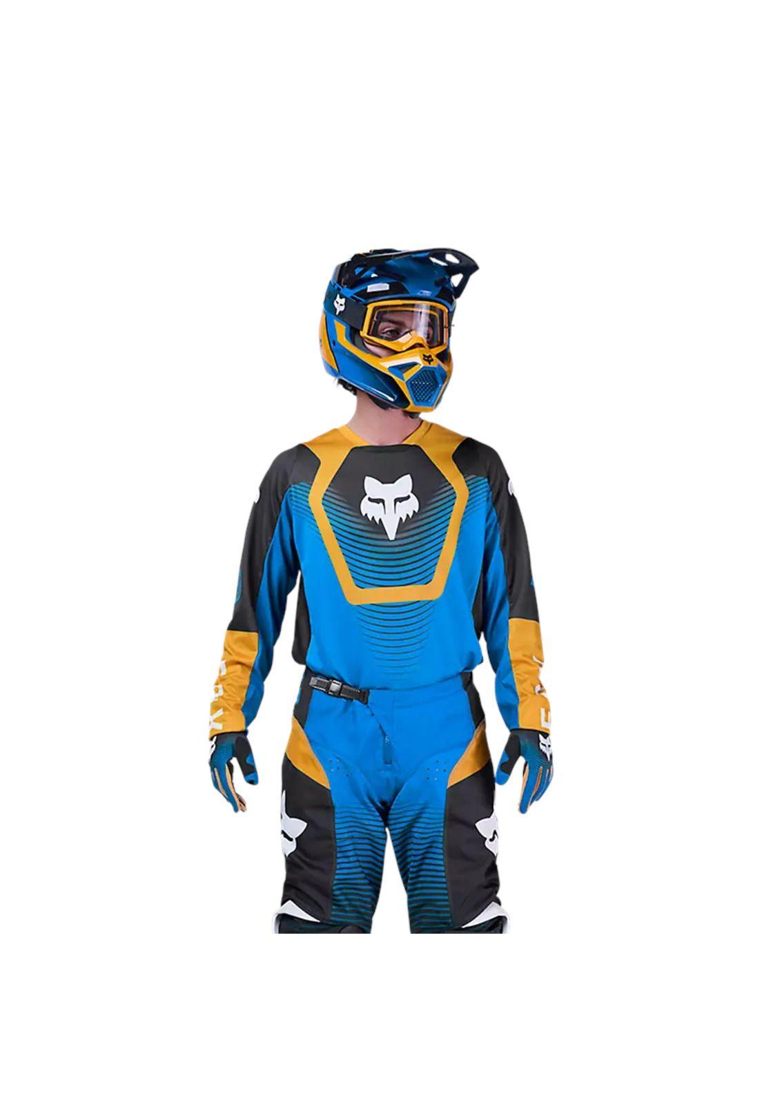 Polera Moto 180 Collect Azul Fox-2