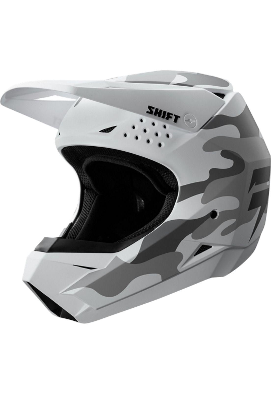 Casco Moto White Blanco Camo Shift-1
