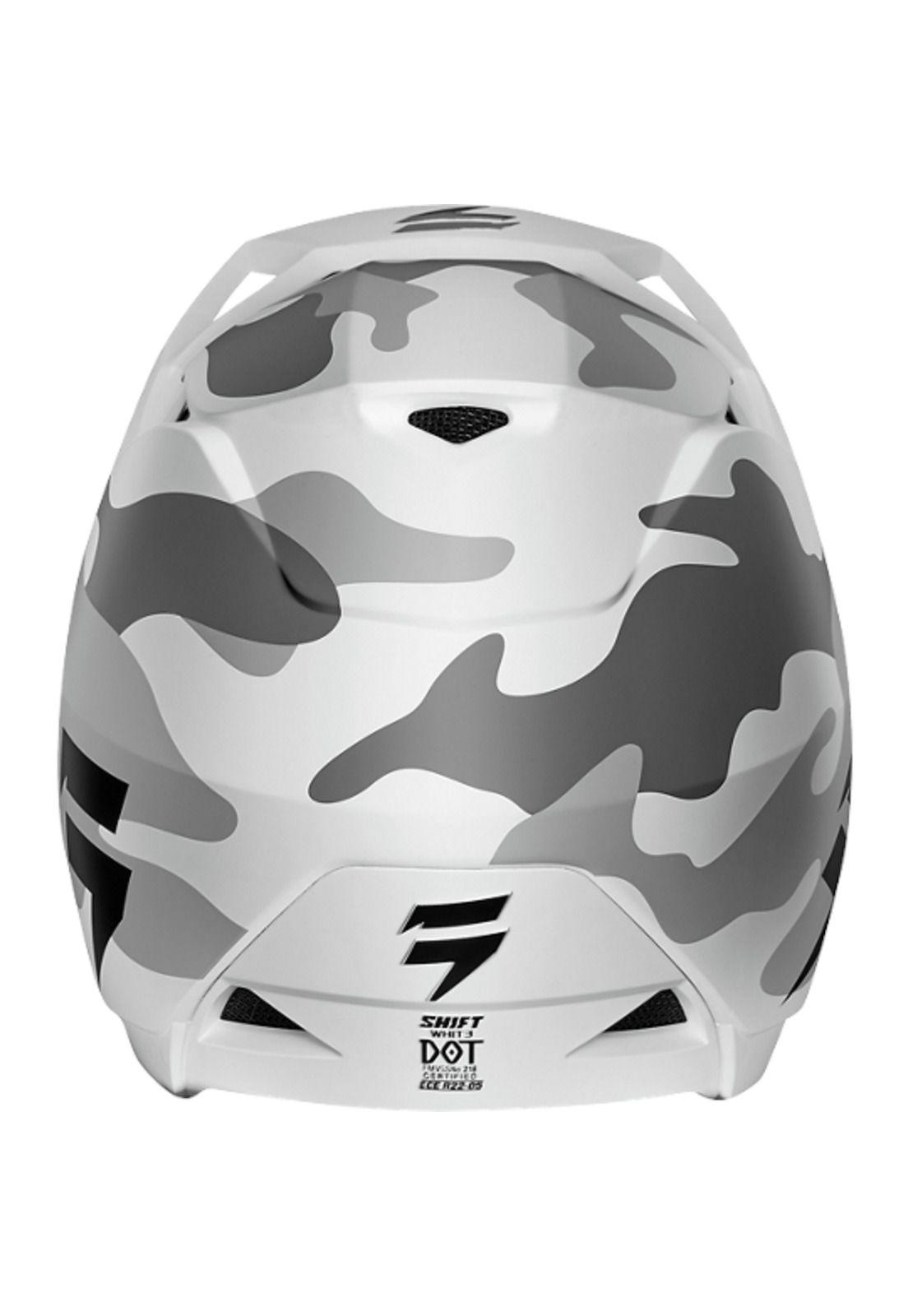 Casco Moto White Blanco Camo Shift-2