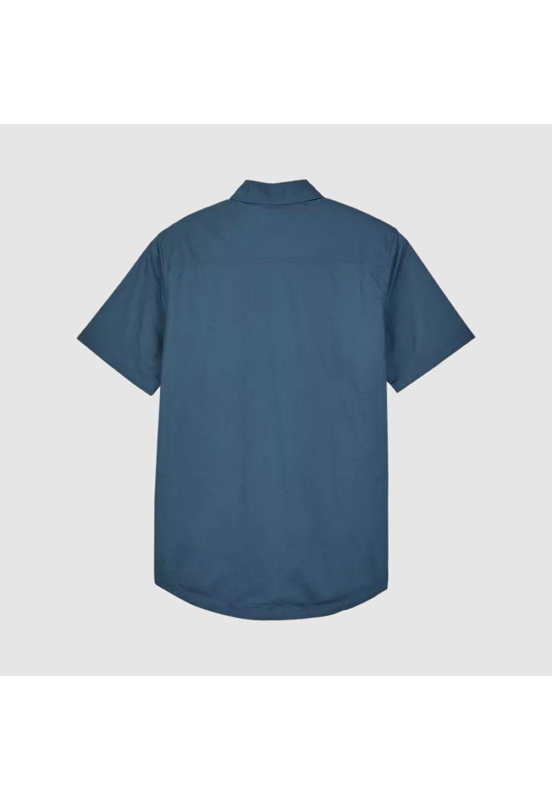 Camisa Lifestyle Roger Woven Azul Fox-2