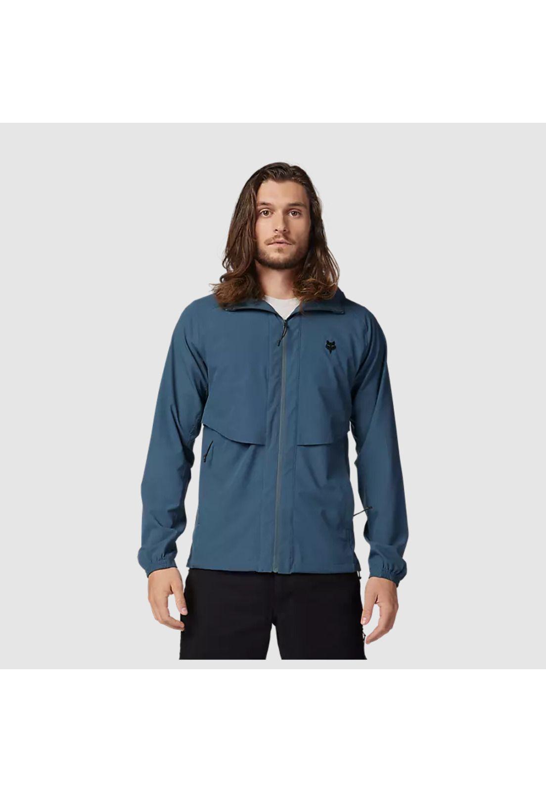 Chaqueta Lifestyle Cortavientos Survivalist Azul Acero Fox-2