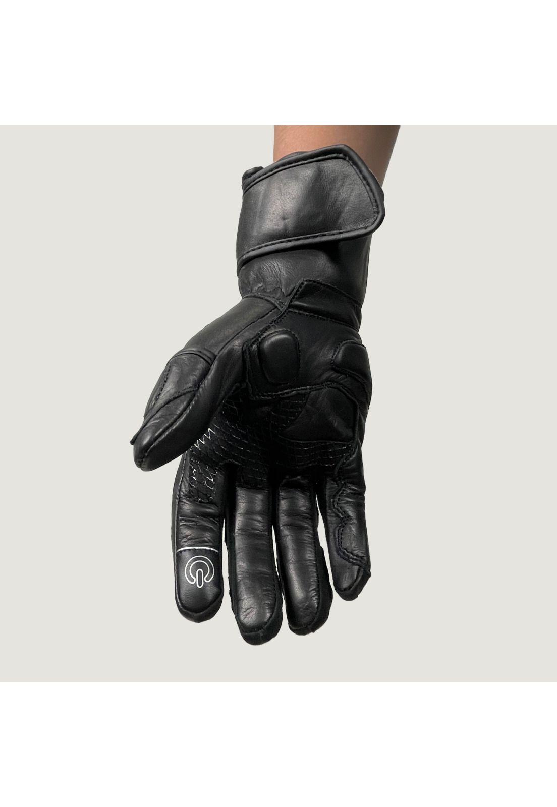 Guantes Moto Calle Primal Negro/Blanco KMZ-1