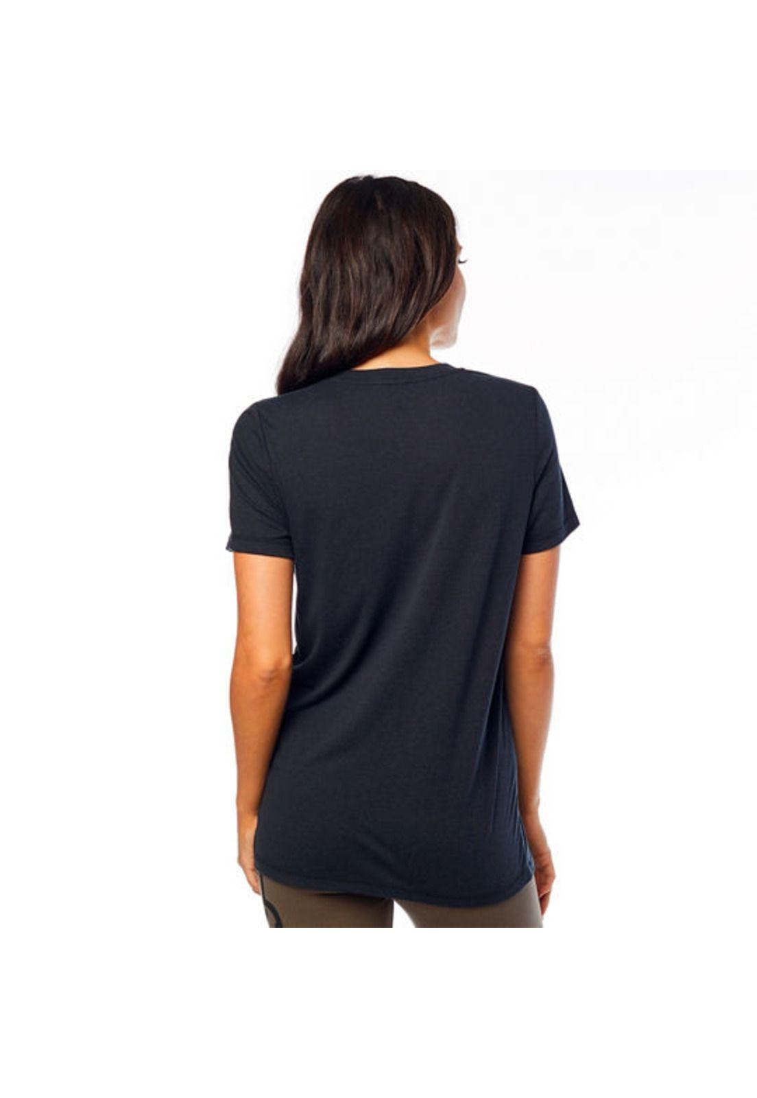 Polera Lifestyle Mujer Fast Af Bf Negro Fox-1