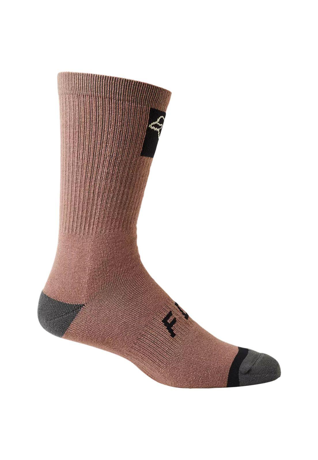 Calcetines Bicicleta 8" Defend Crew Morado Fox-0