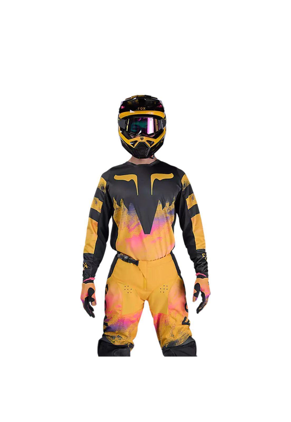 Polera Moto 180 Kairos Amarillo Fox-2