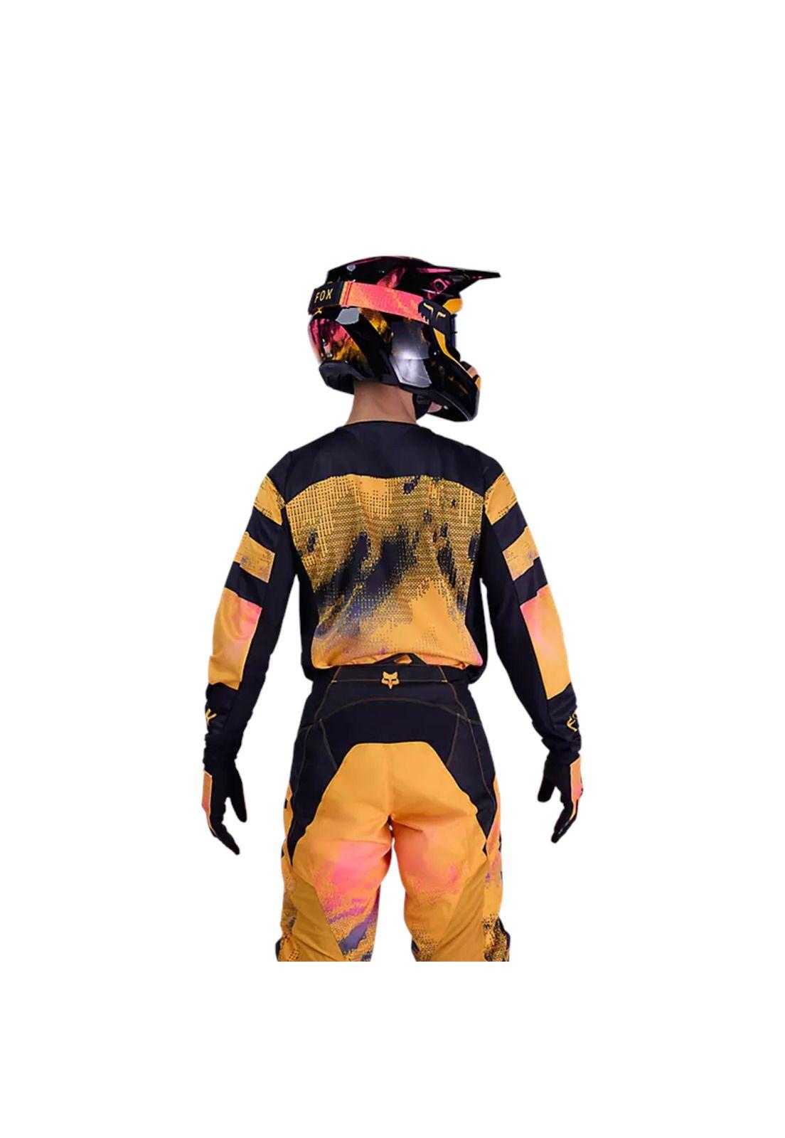 Polera Moto 180 Kairos Amarillo Fox-3