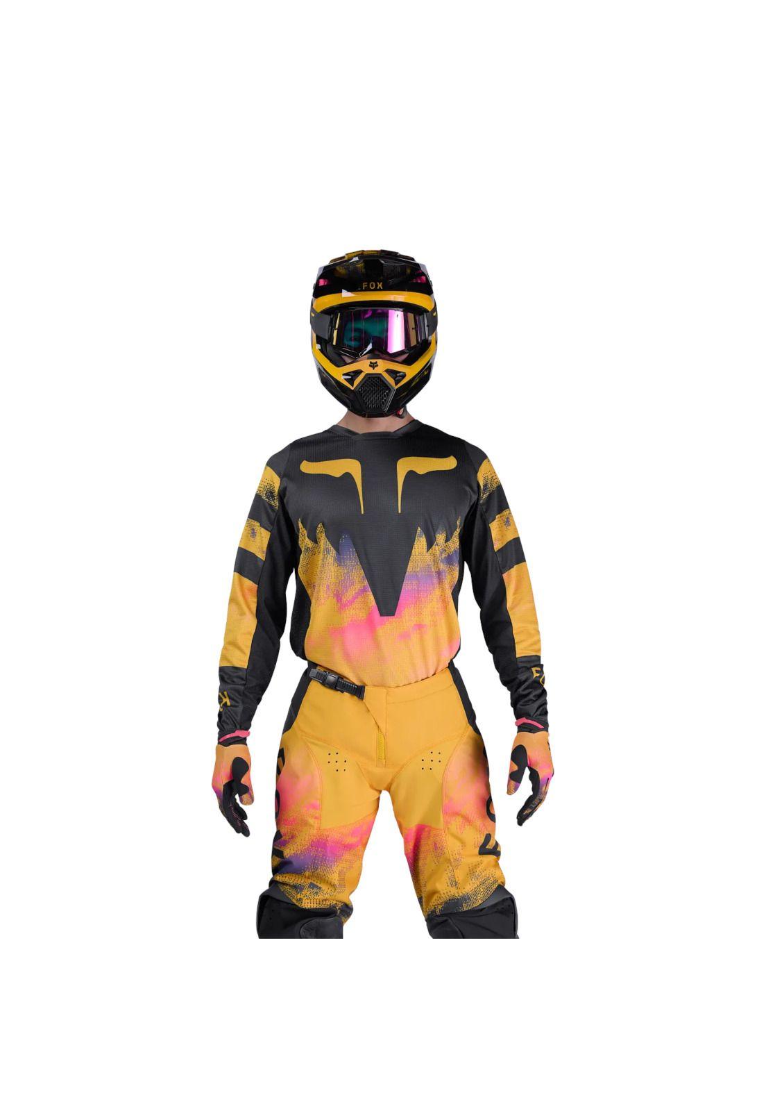 Polera Moto 180 Kairos Amarillo Fox-2