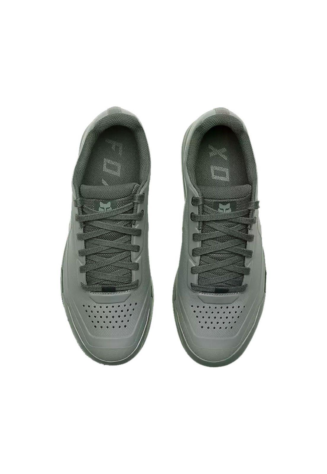 Zapatillas Bicicleta Union Flat Verde Oliva Fox-1
