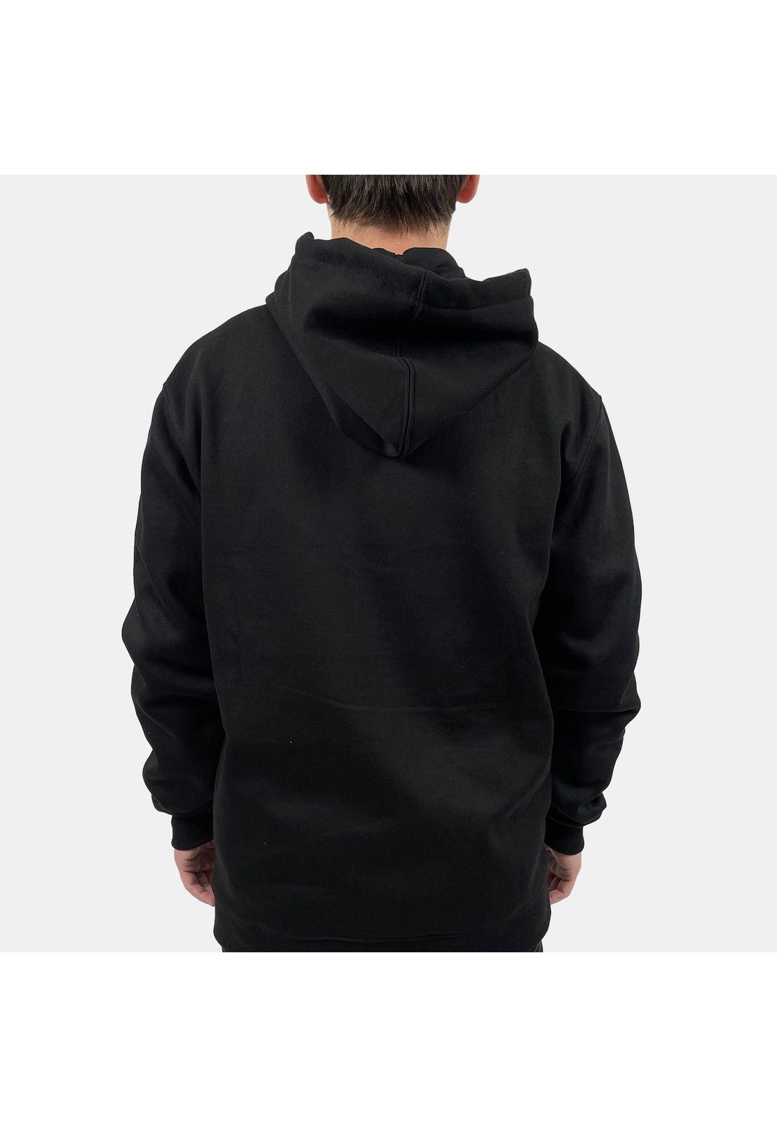 Poleron Lifestyle Destrakt Zip Negro Fox-4