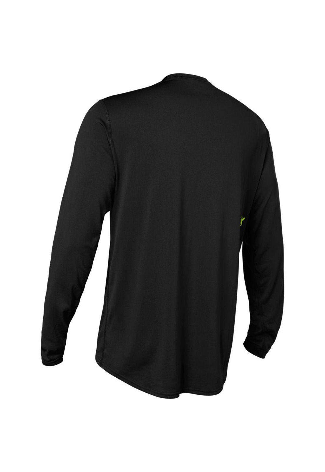 Polera Bicicleta Ranger Switch Manga Larga Negro Fox-1