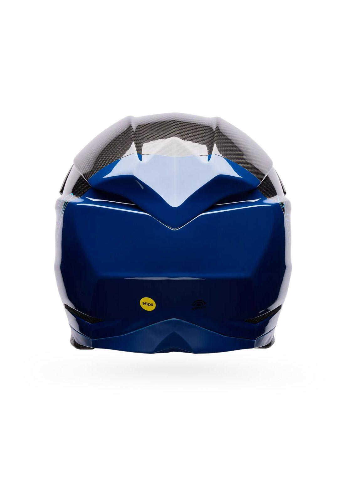 Casco Moto Moto-10 Spherical Strike Azul/Negro Bell-3