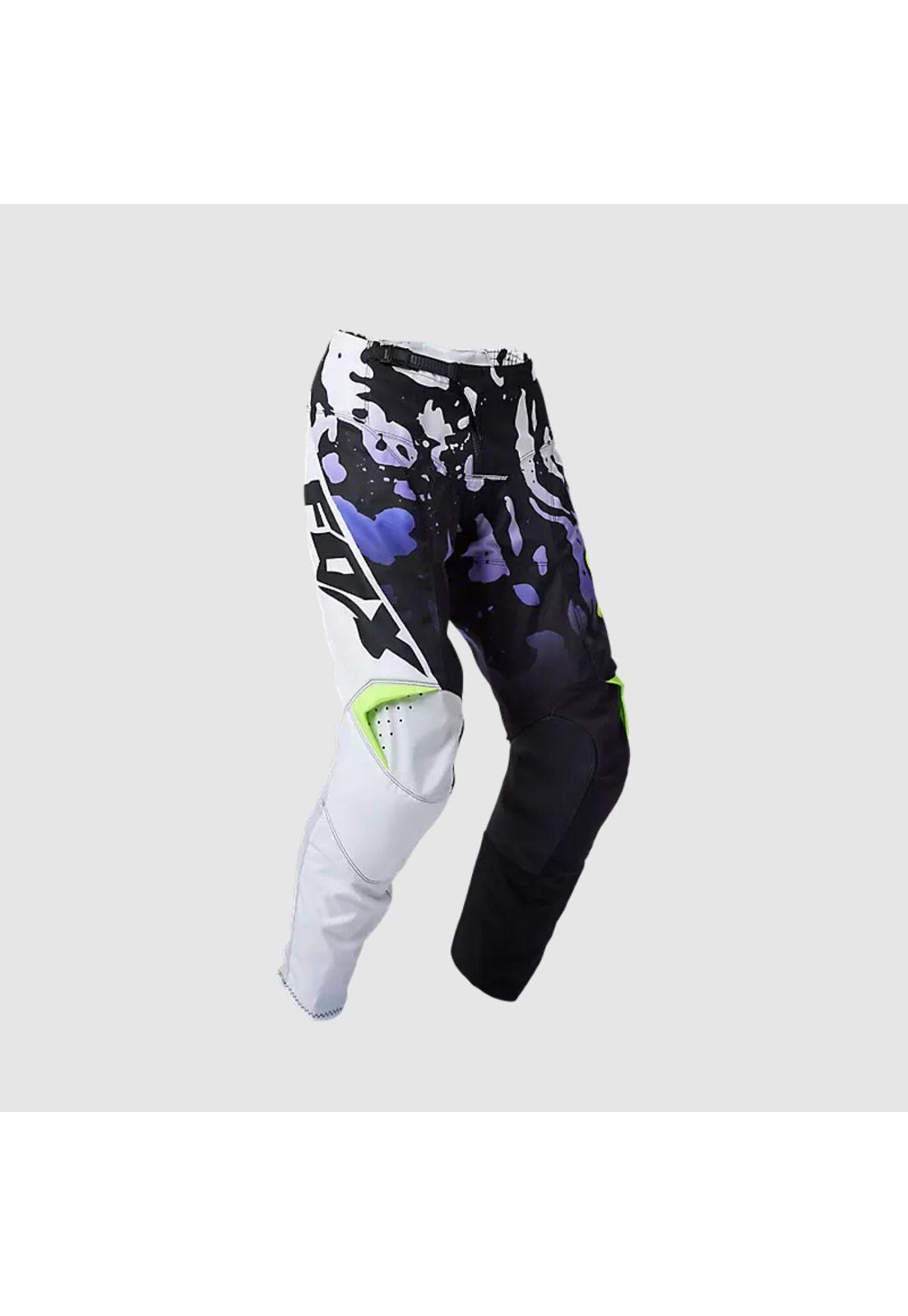 Pantalon Moto 180 Morphic Blanco/Negro Fox-0