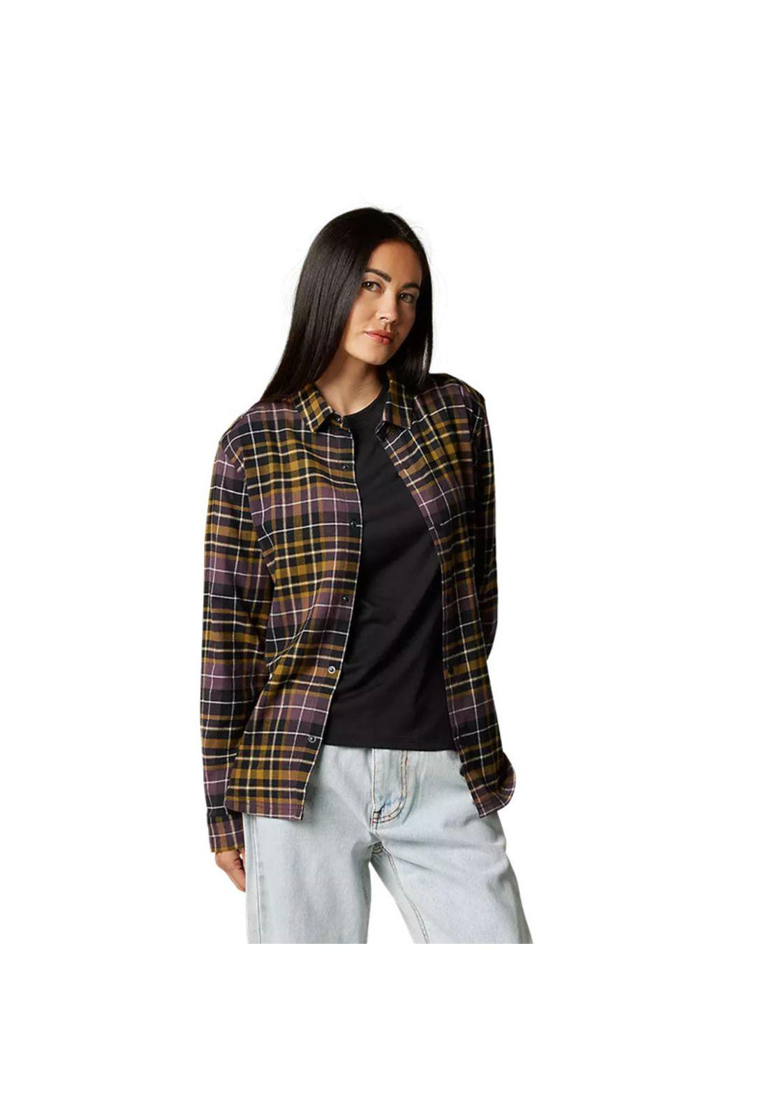 Camisa Lifestyle Mujer Foxlover Stretch Morado Fox-0