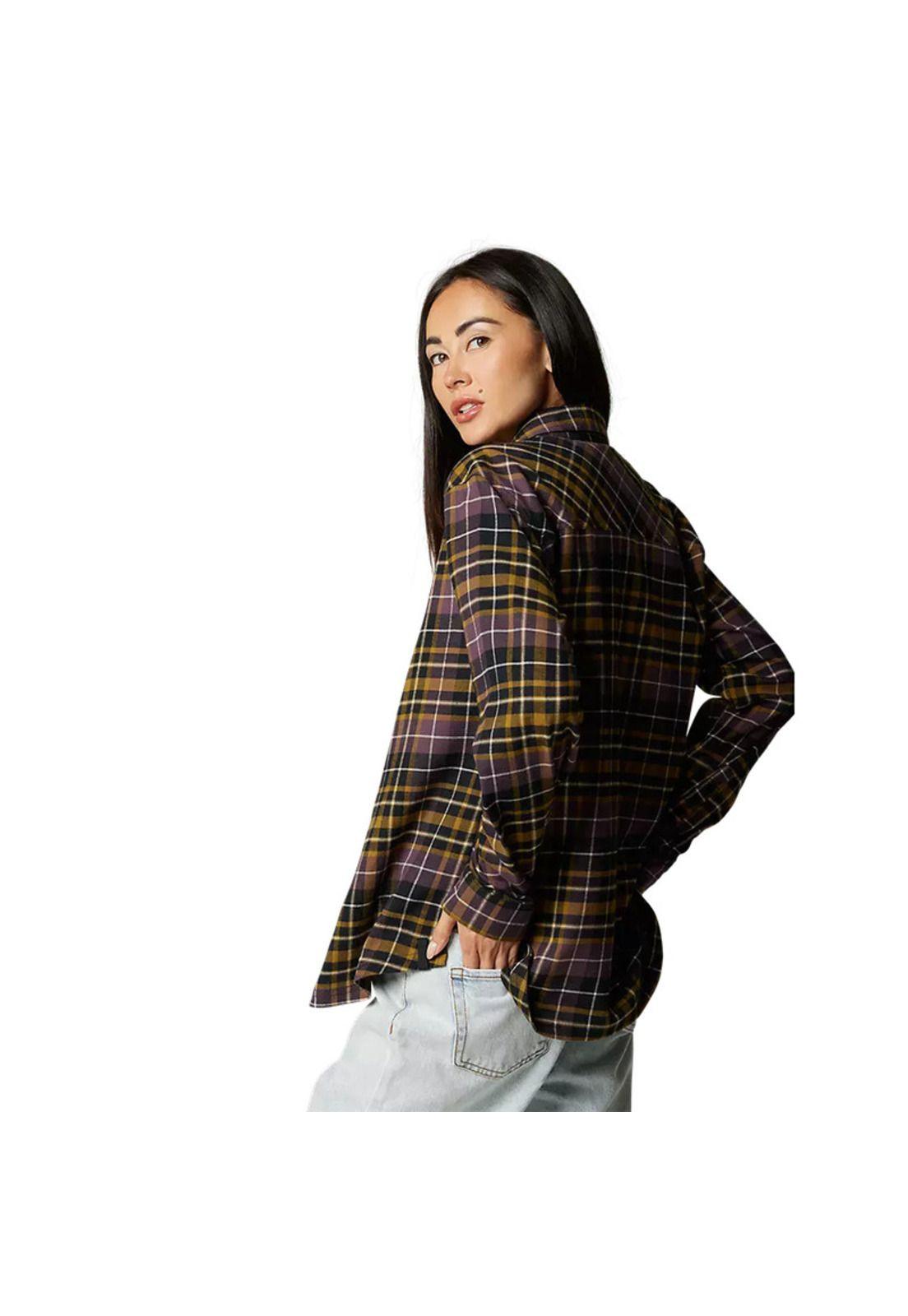 Camisa Lifestyle Mujer Foxlover Stretch Morado Fox-2