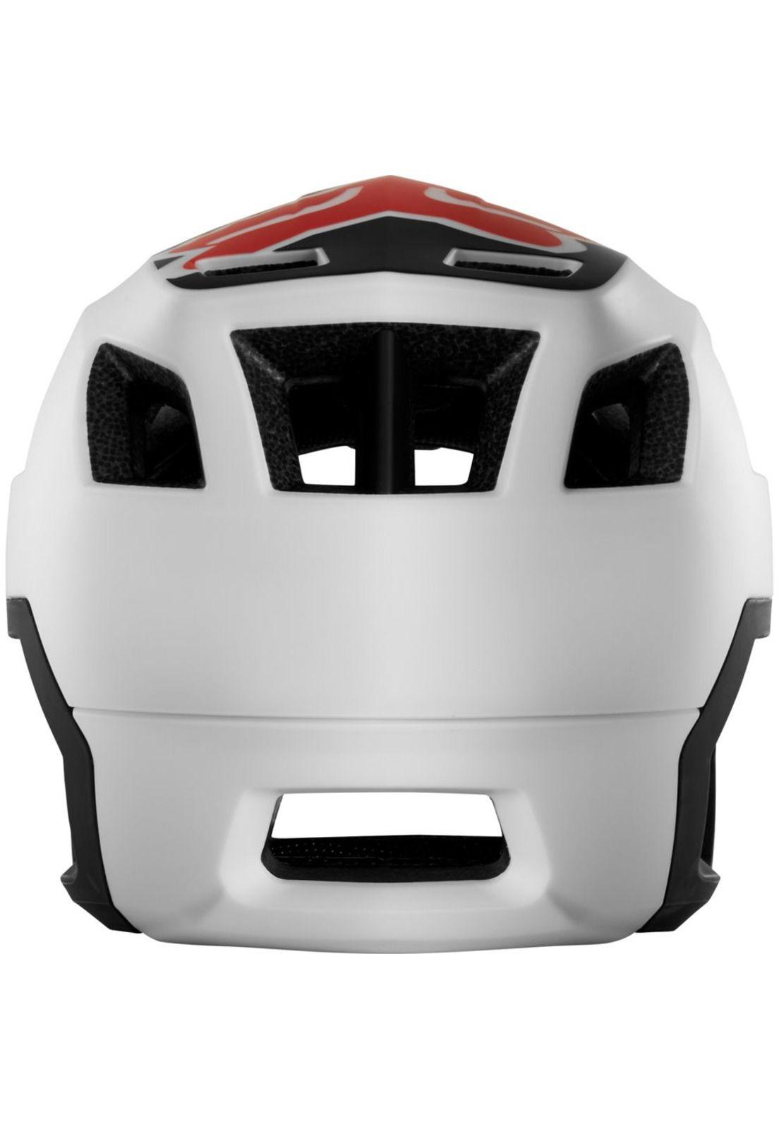 Casco Bicicleta Dropframe Blanco Negro Fox-3