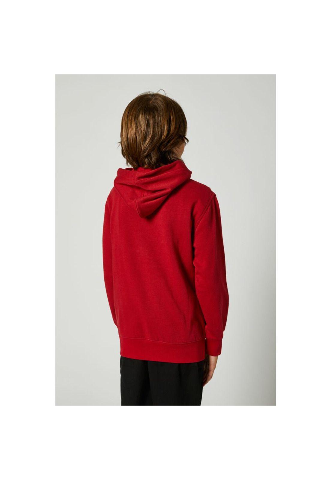 Poleron Lifestyle Niño Legacy Pullover Rojo Fox-1