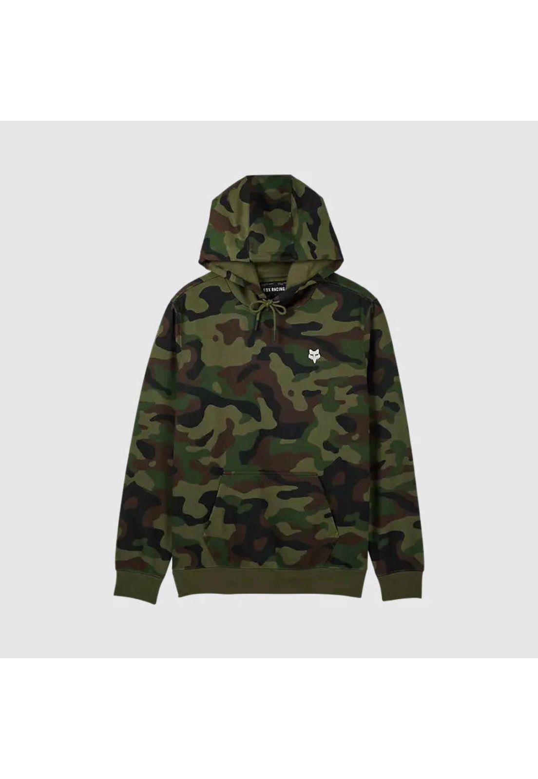 Poleron Lifestyle Canguro Fox Head Camo Verde Fox-0