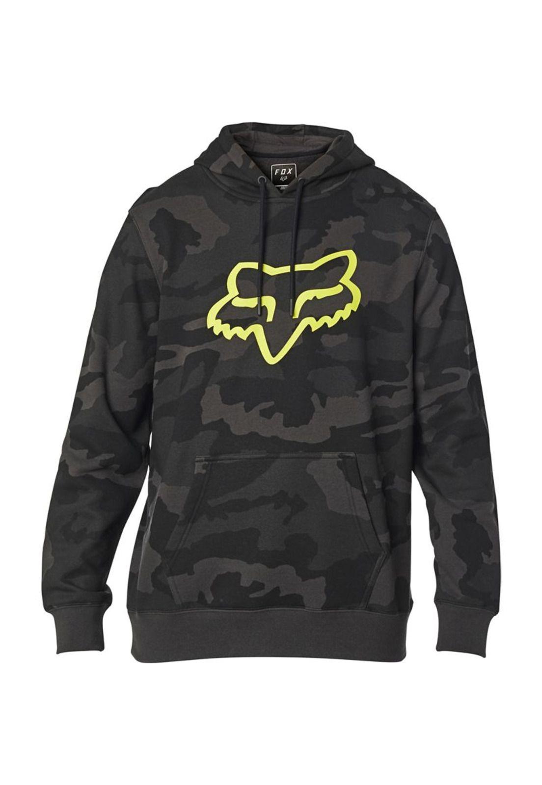 Poleron Lifestyle Legacy Fox Head Negro Camo Fox-0