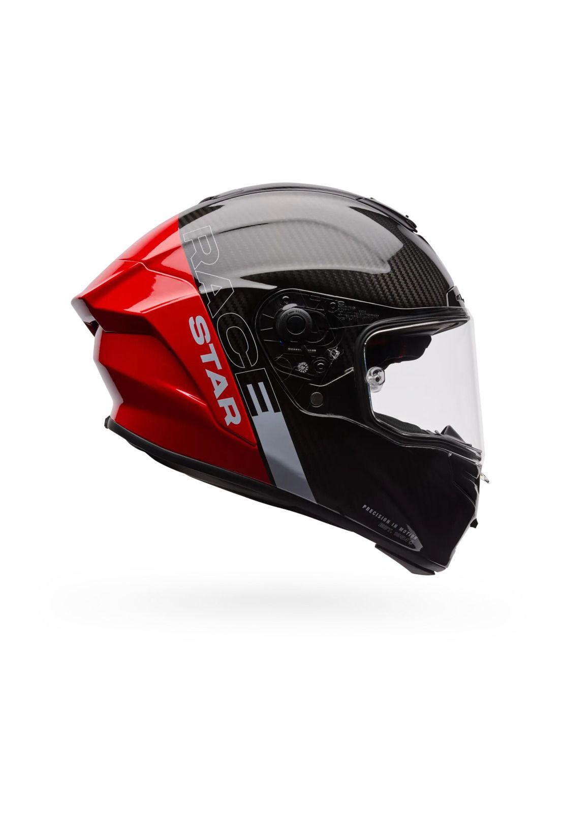 Casco Moto Calle Race Star DLX Flex Strike Rojo/Negro Bell-0
