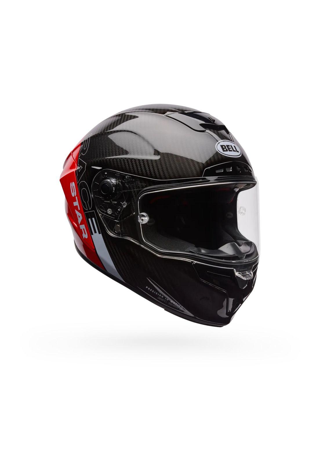 Casco Moto Calle Race Star DLX Flex Strike Rojo/Negro Bell-1
