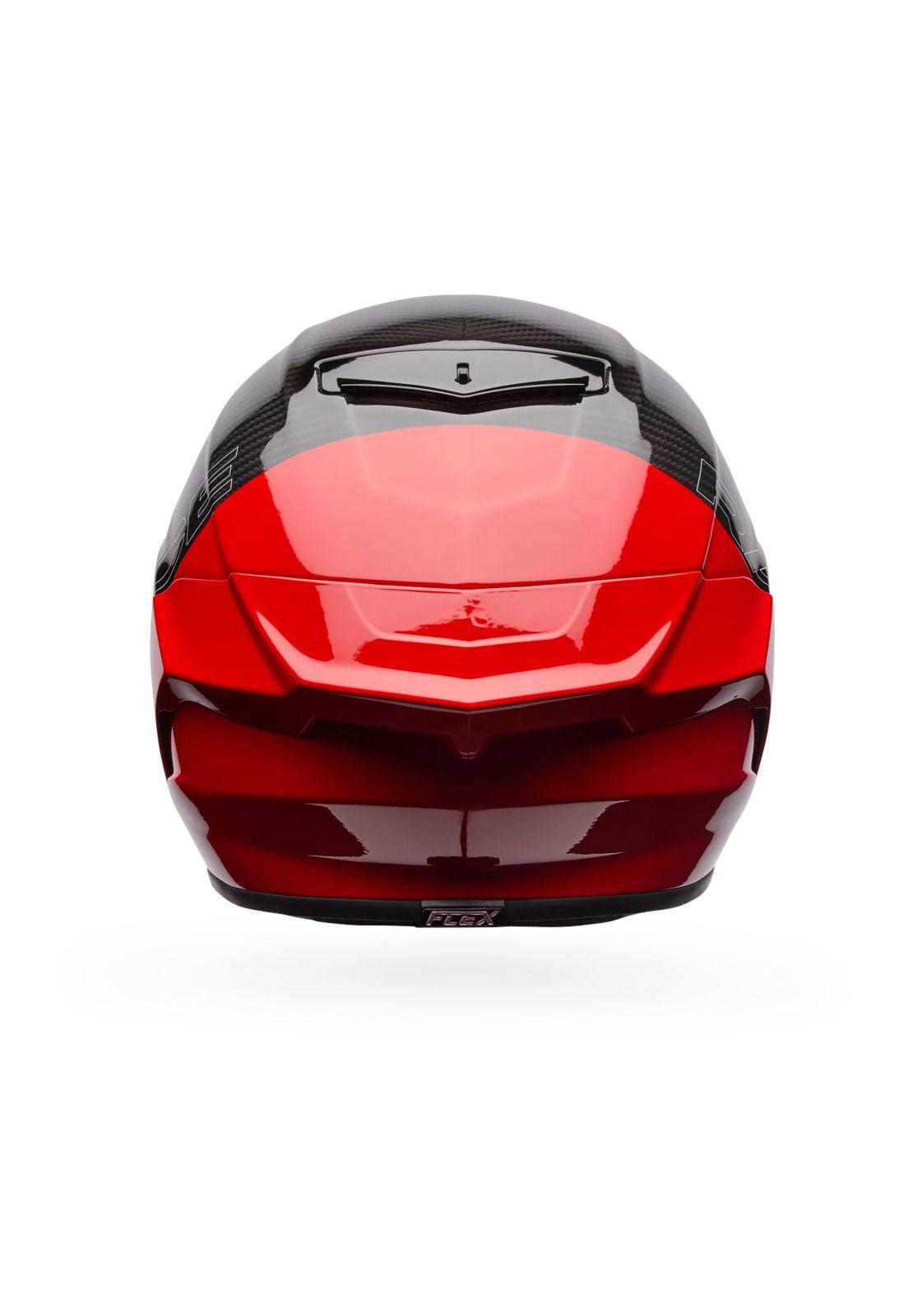 Casco Moto Calle Race Star DLX Flex Strike Rojo/Negro Bell-3