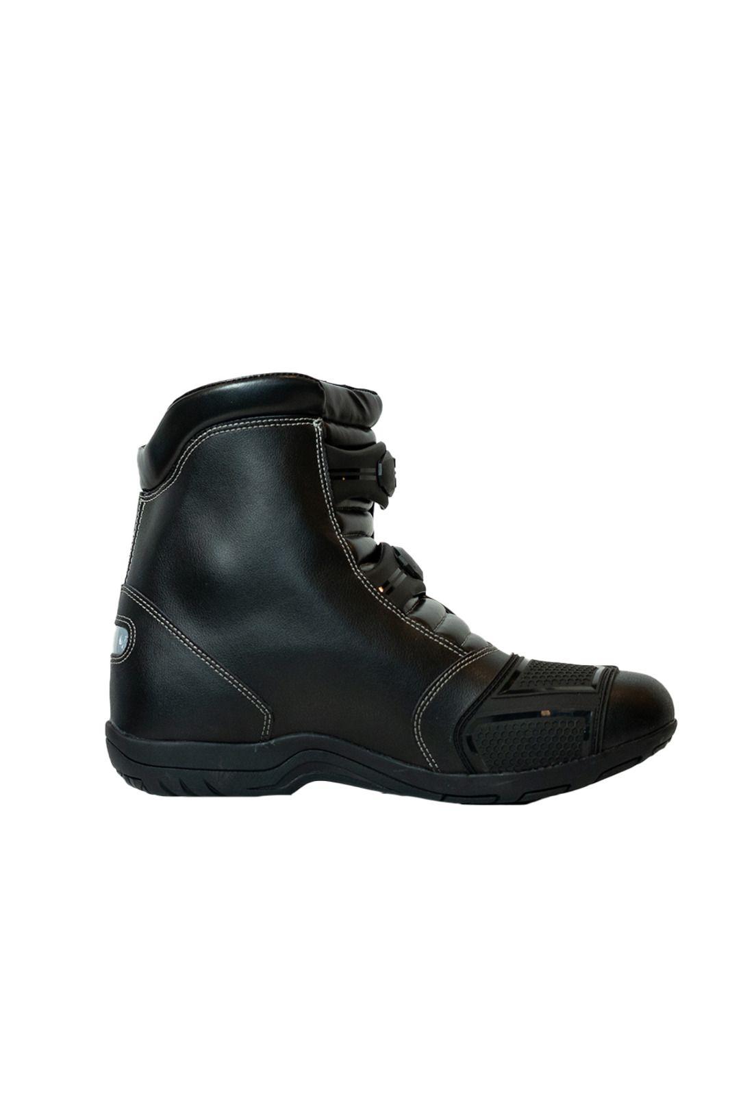 Botas Moto Calle Bomber Negro KMZ-2