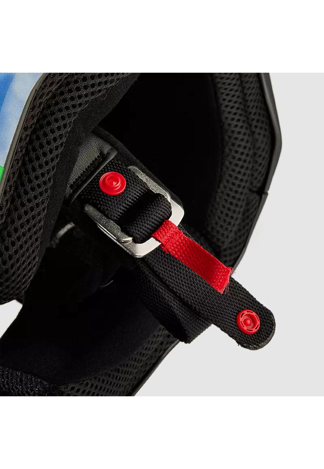 Casco Moto V1 Atlas Negro/Verde Fox-6
