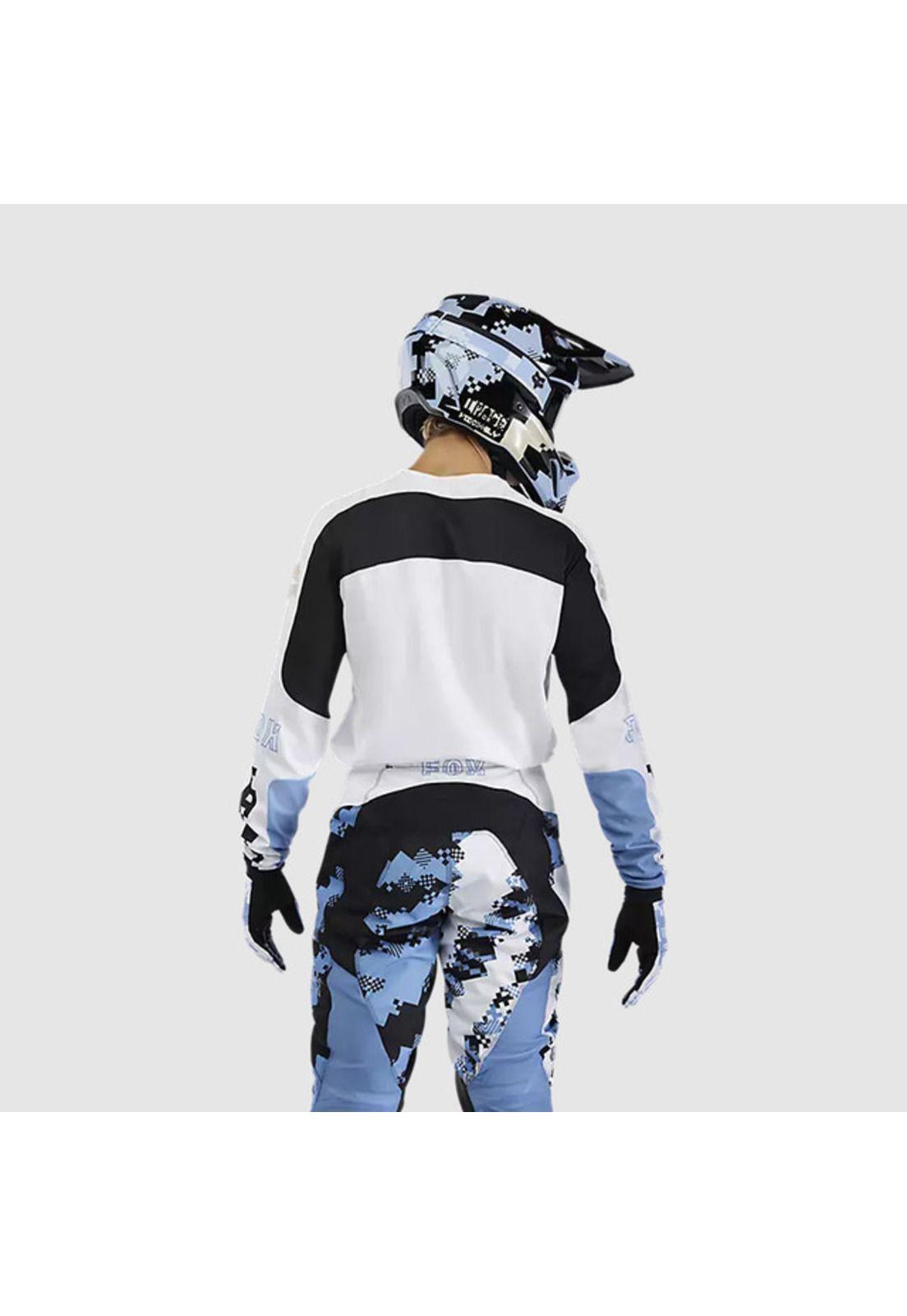 Polera Moto 180 Digi Image Blanco Fox-3