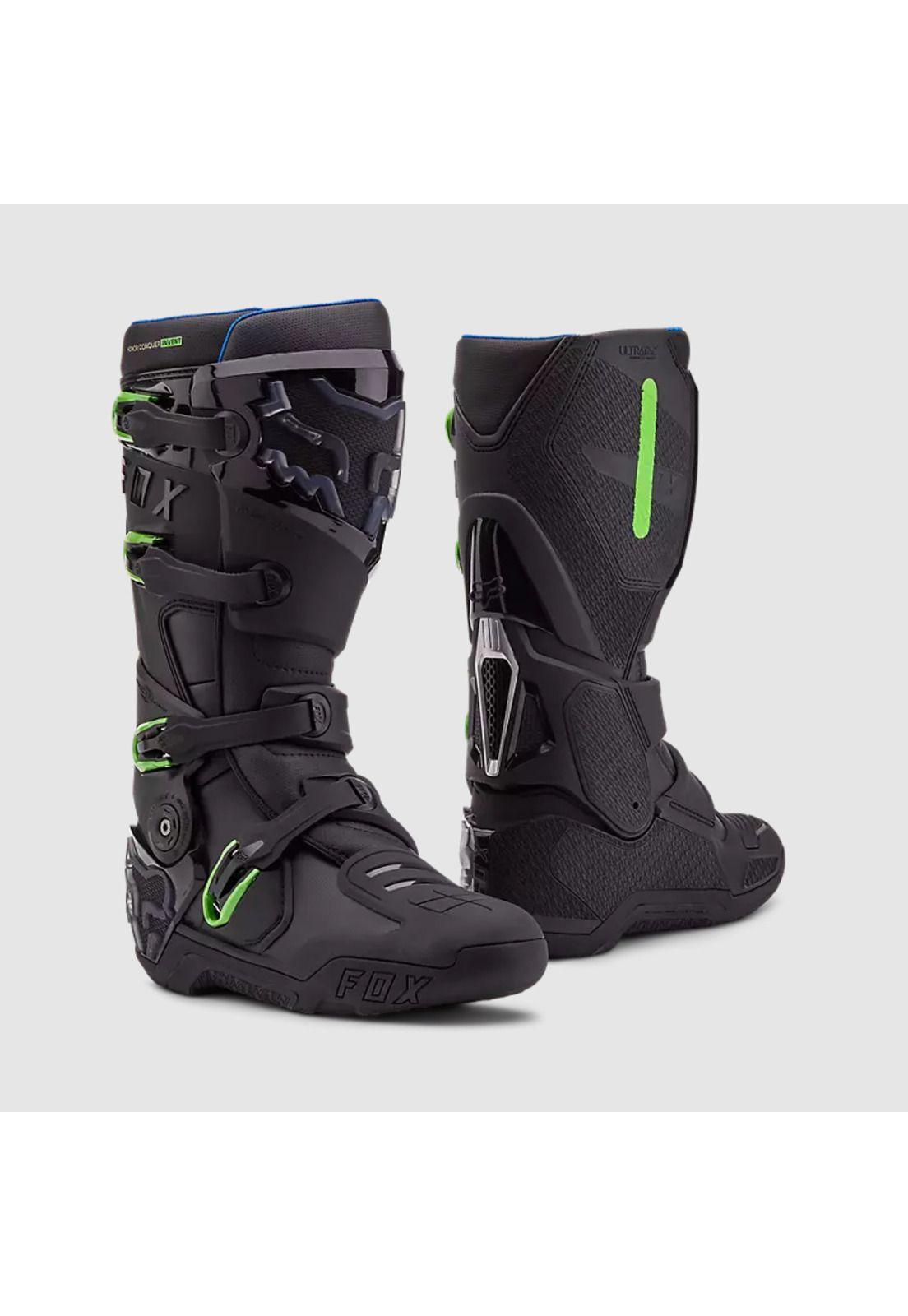 Botas Moto Instinct Edición Limitada 50 Años Negro/Verde Fox-0