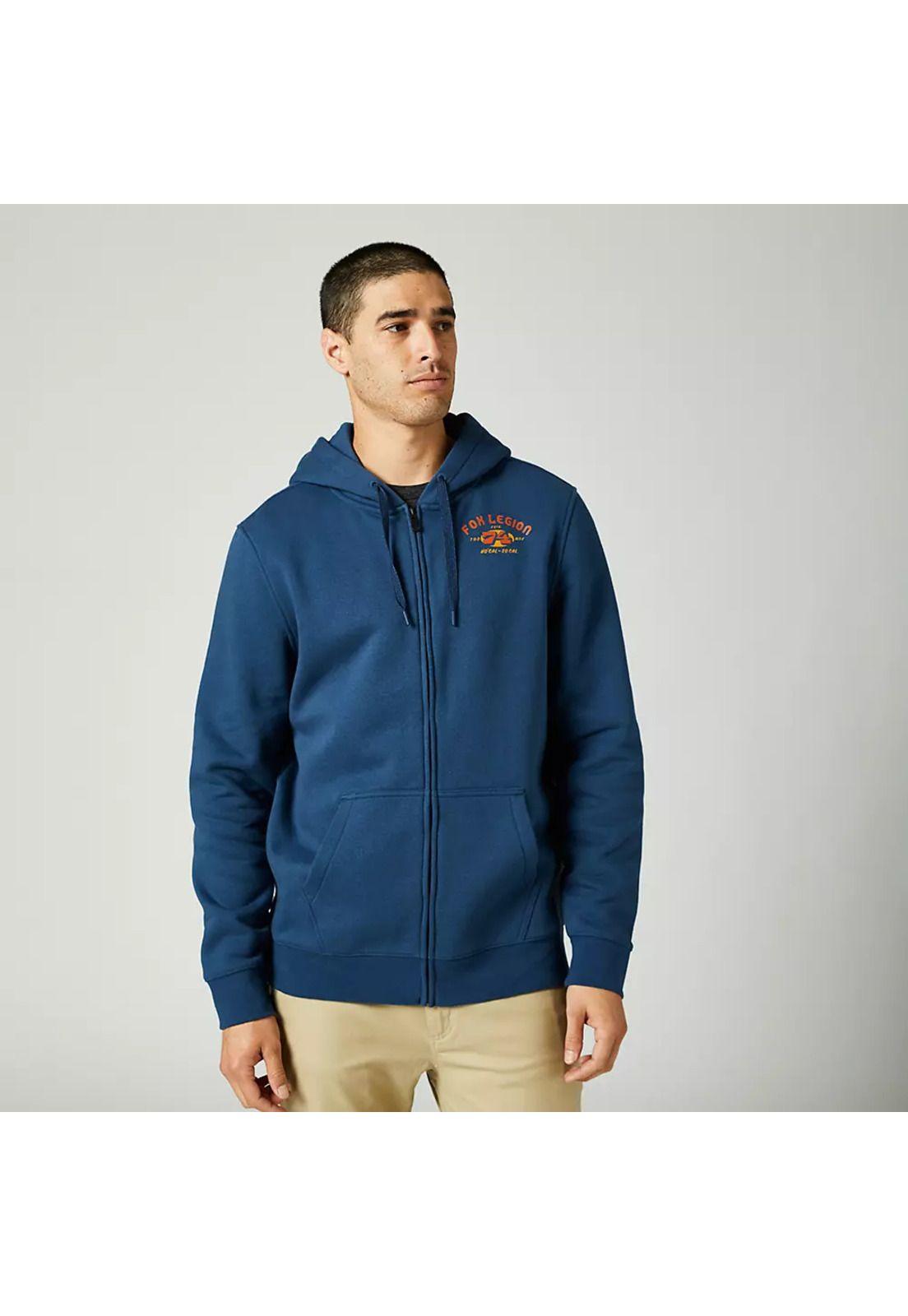Poleron Lifestyle At Bay Zip Azul Fox-0