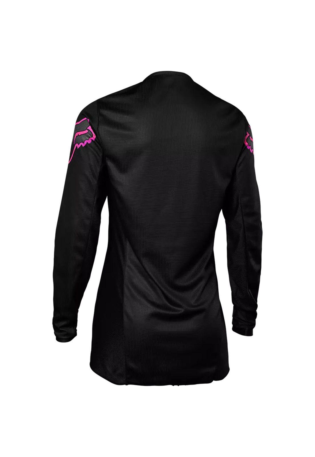 Polera Moto Mujer 180 Blackout Negro Fox-1