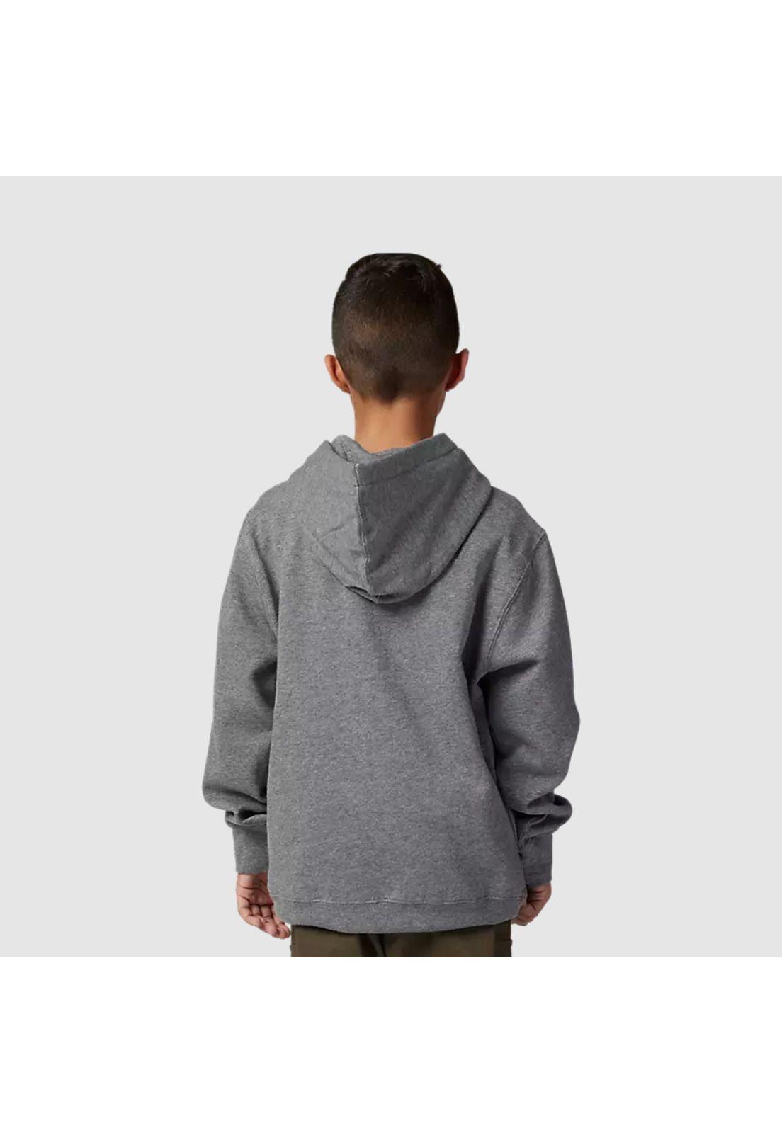 Poleron Lifestyle Niño Canguro Legacy Gris Fox-1