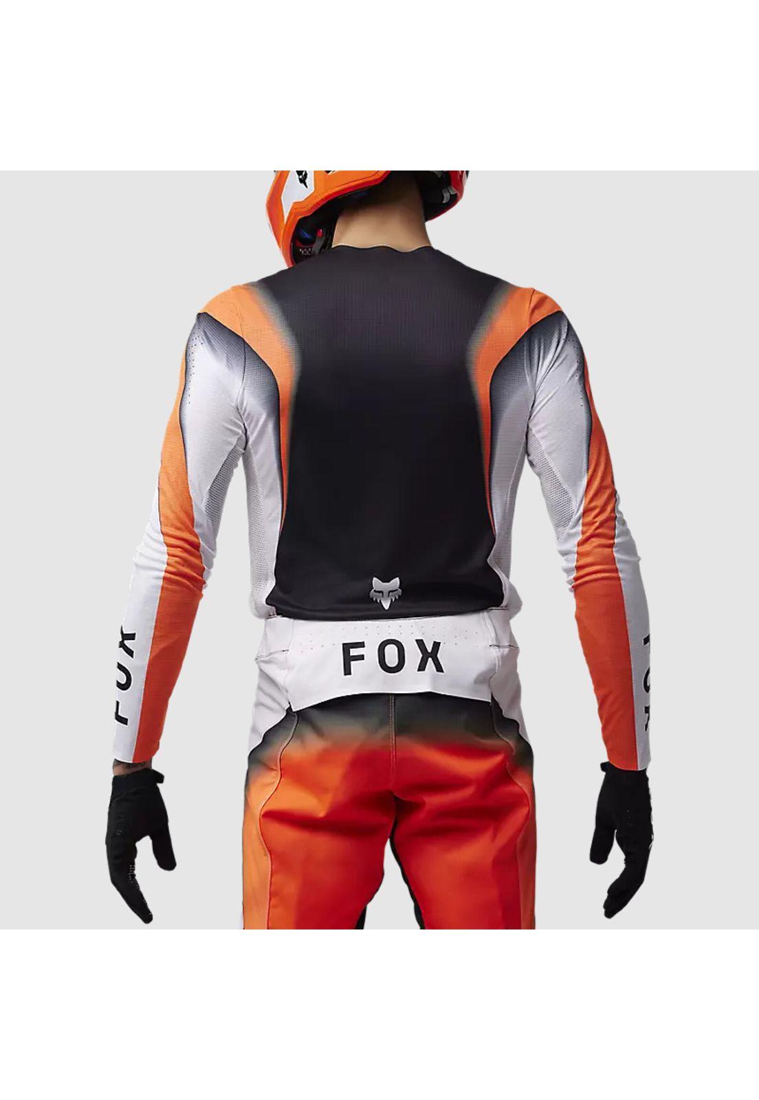 Polera Moto Flexair Infinite Naranjo/Negro Fox-3