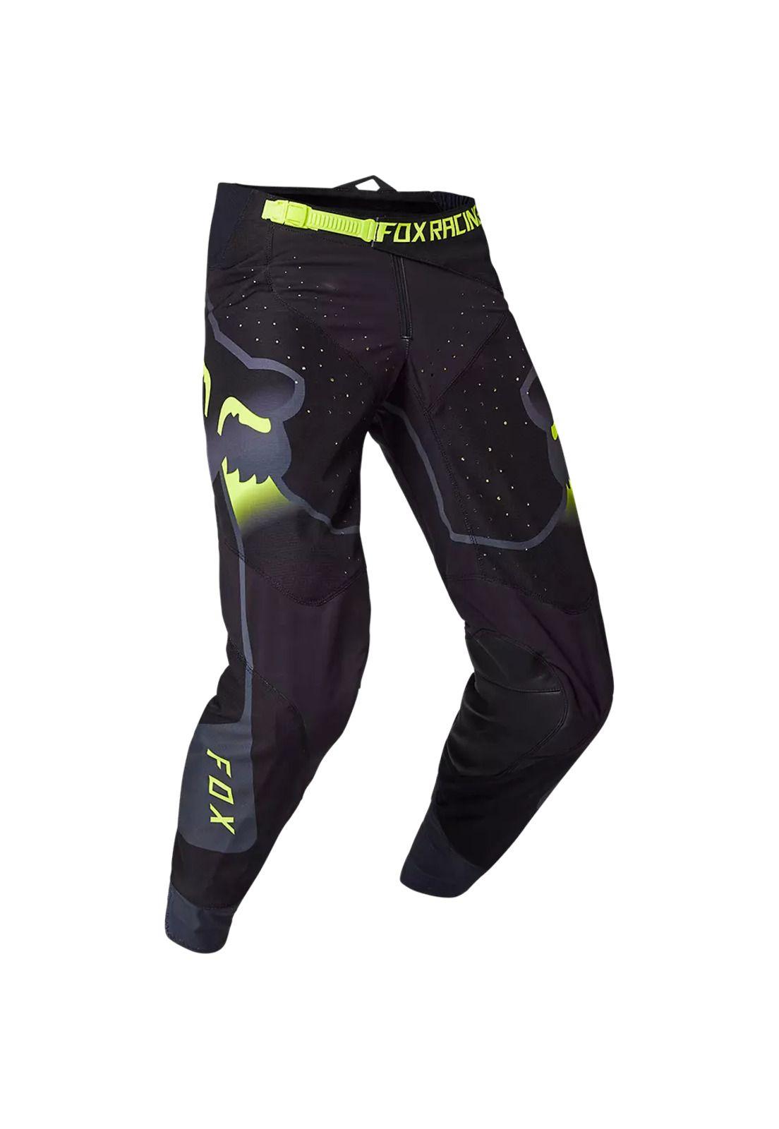 Pantalon Moto 360 Vizen Negro/Amarillo Fox-0