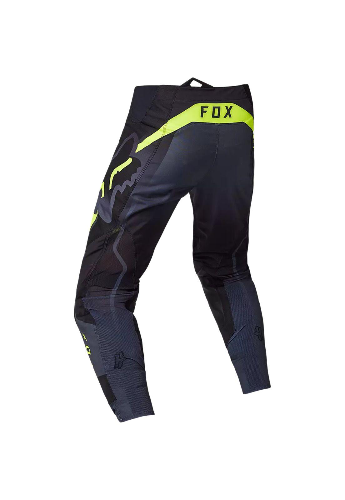 Pantalon Moto 360 Vizen Negro/Amarillo Fox-4