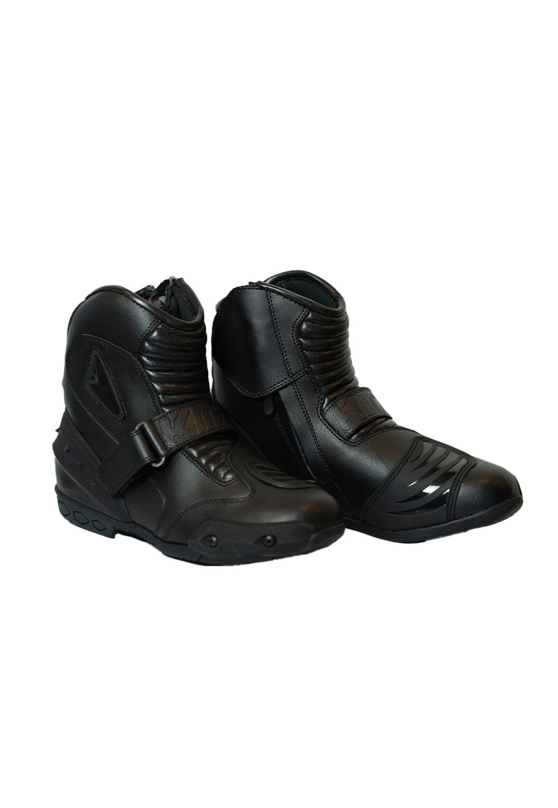 Botas Moto Calle Skipper Negro KMZ-0