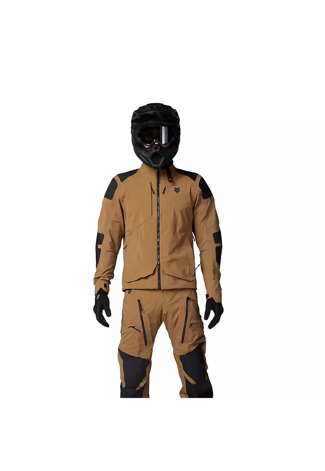 Chaqueta Moto Recon GORE-TEX ADV Impermeable Cafe Fox-2